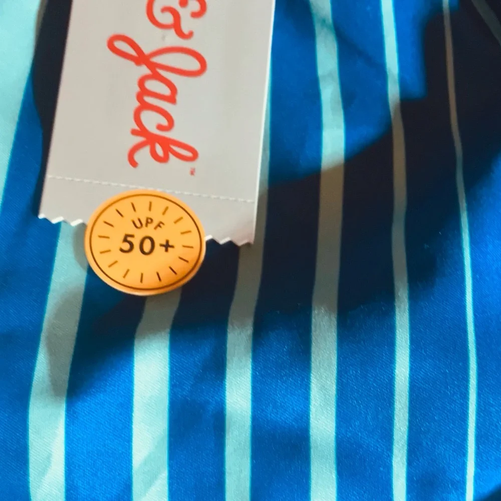 Blue Striped Swim trunks Husky XL by Cat & Jack Retro Beach Vacay Summer Pool